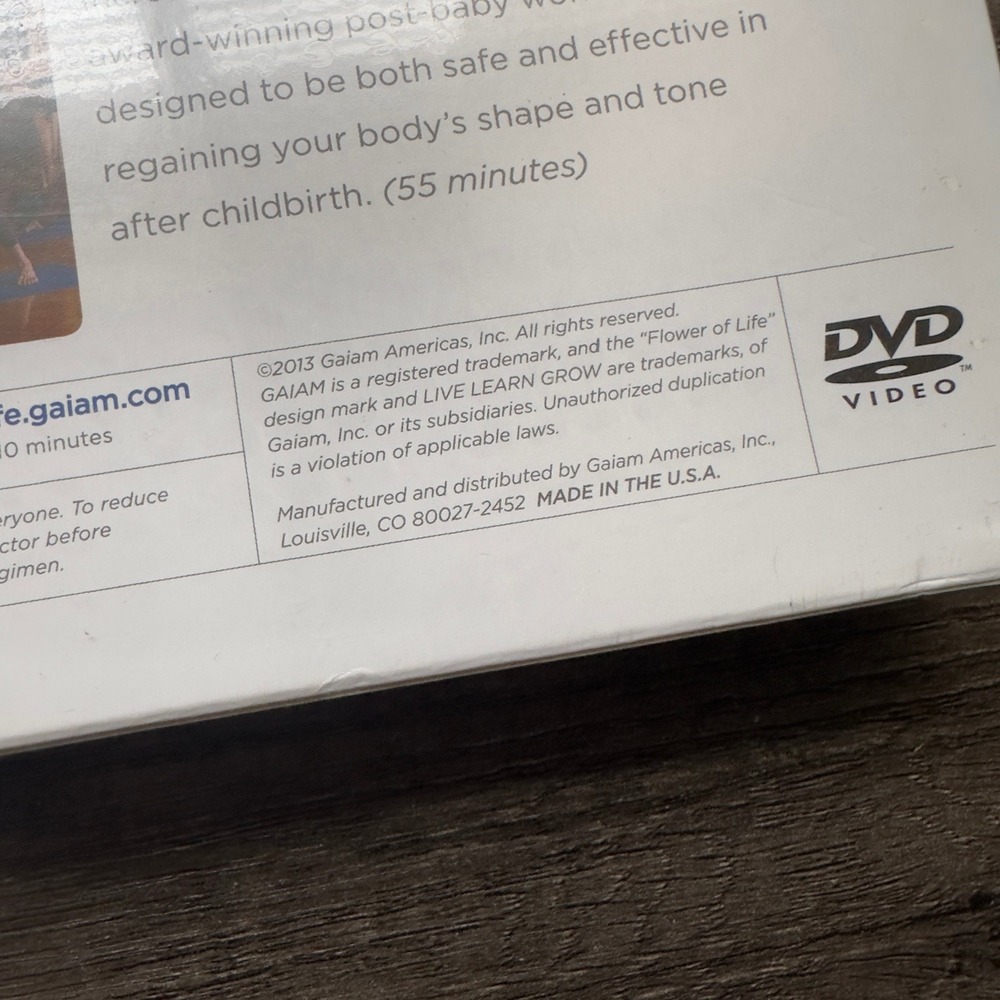 GAIAM Yoga For Pregnancy 1,2,3 Trimester Workouts Fitness DVD 2013 - Picture 4 of 4